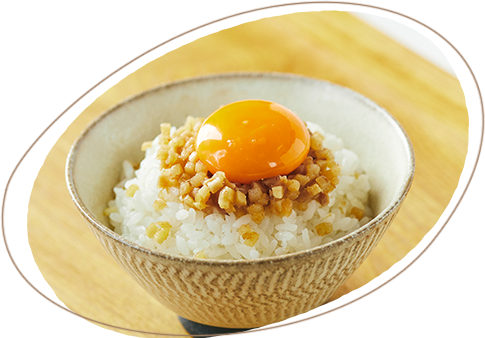 画像：しょうが生ふりかけの卵かけごはん